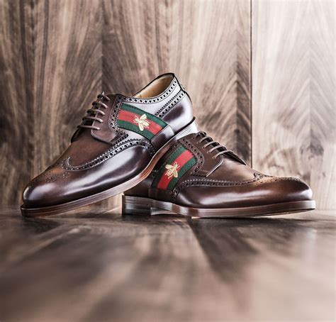 mens leather gucci shoes|gucci formal shoes men.